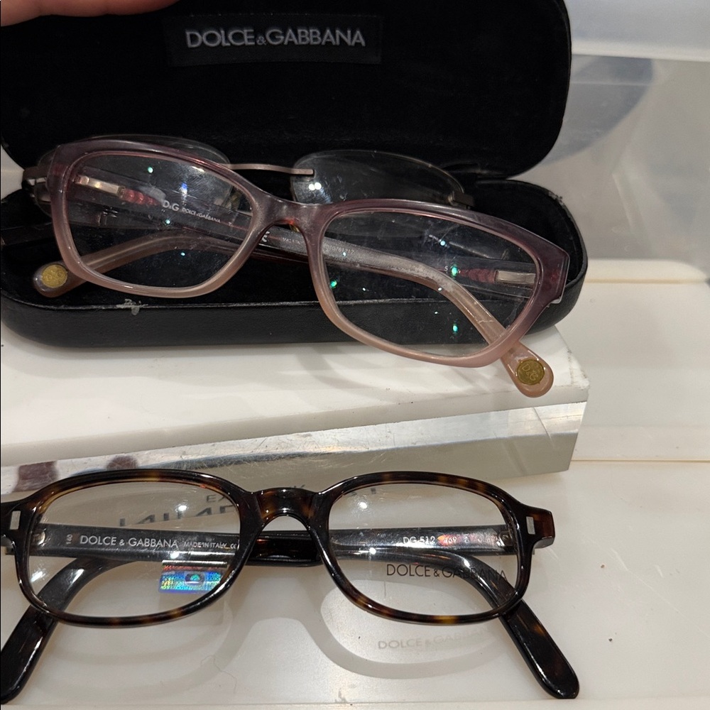Dolce & Gabbana Eyewear Trio with Black, Brown, and Pink Frames - Picture 5 of 5